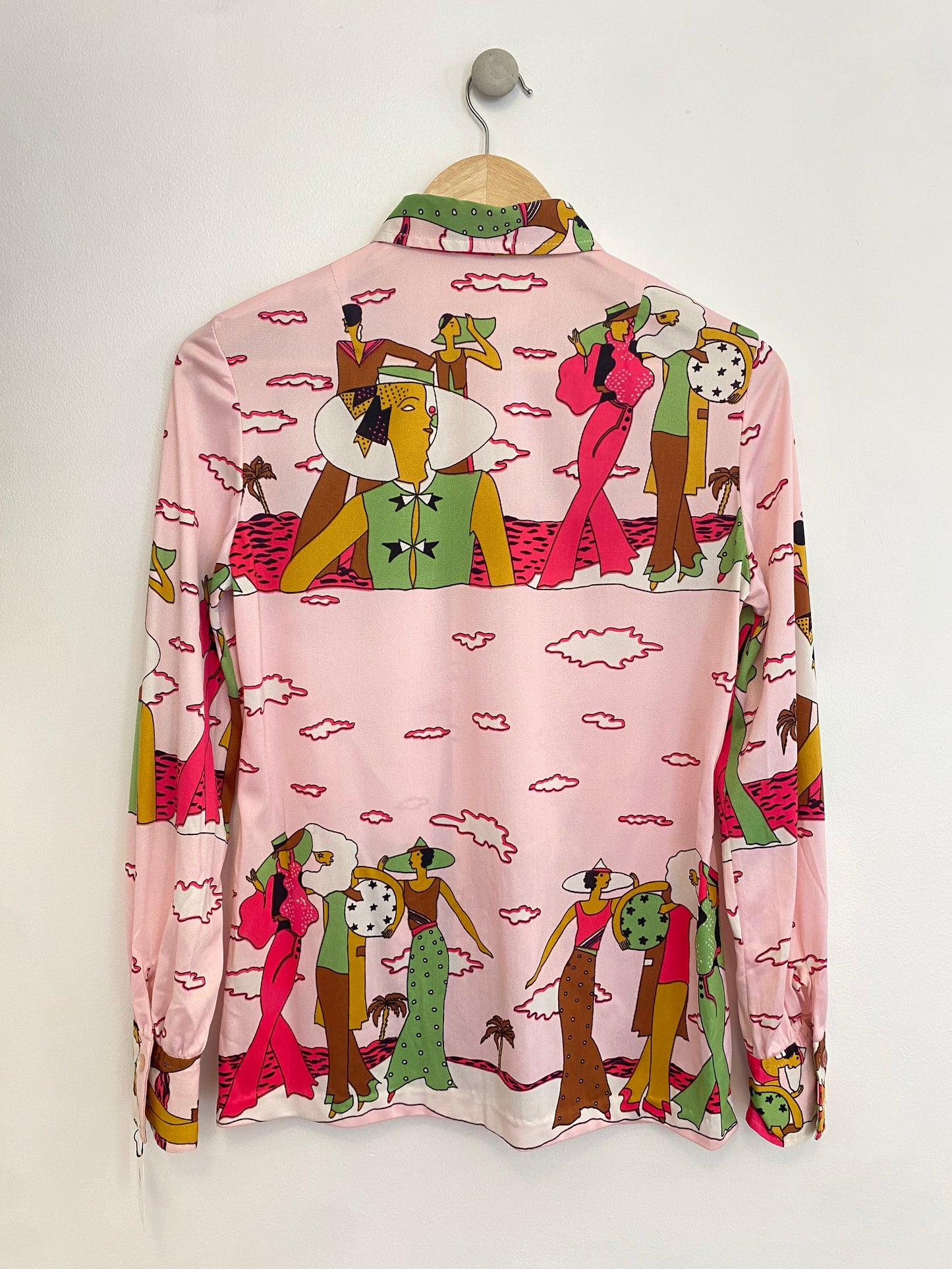 FEMININE ABSTRACT PRINTED BLOUSE