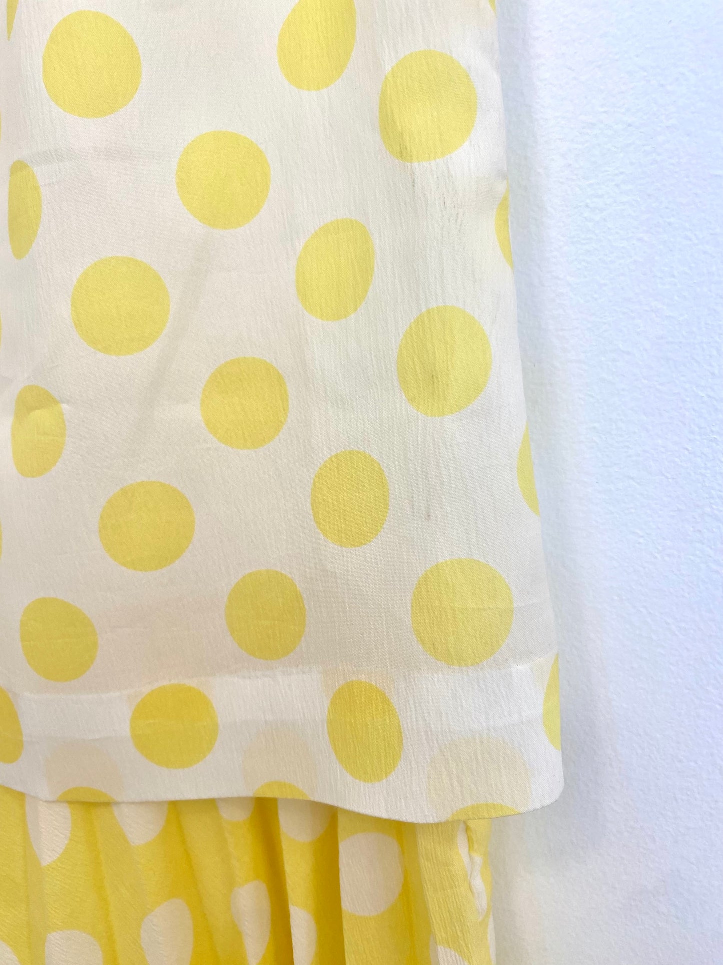 1960s YELLOW POLKA DOT DRESS