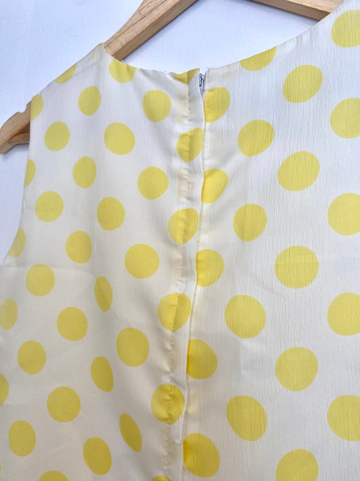 1960s YELLOW POLKA DOT DRESS