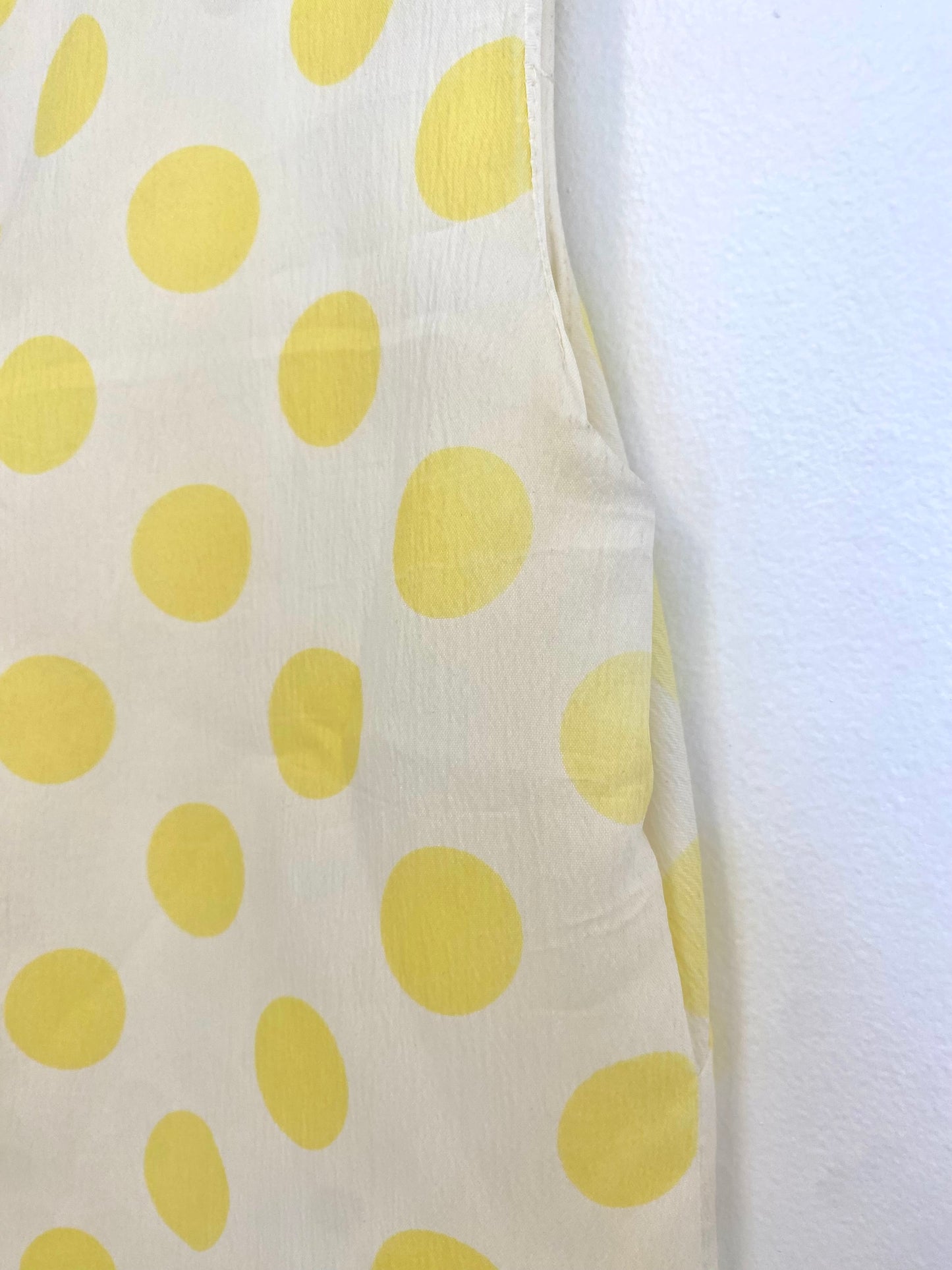 1960s YELLOW POLKA DOT DRESS