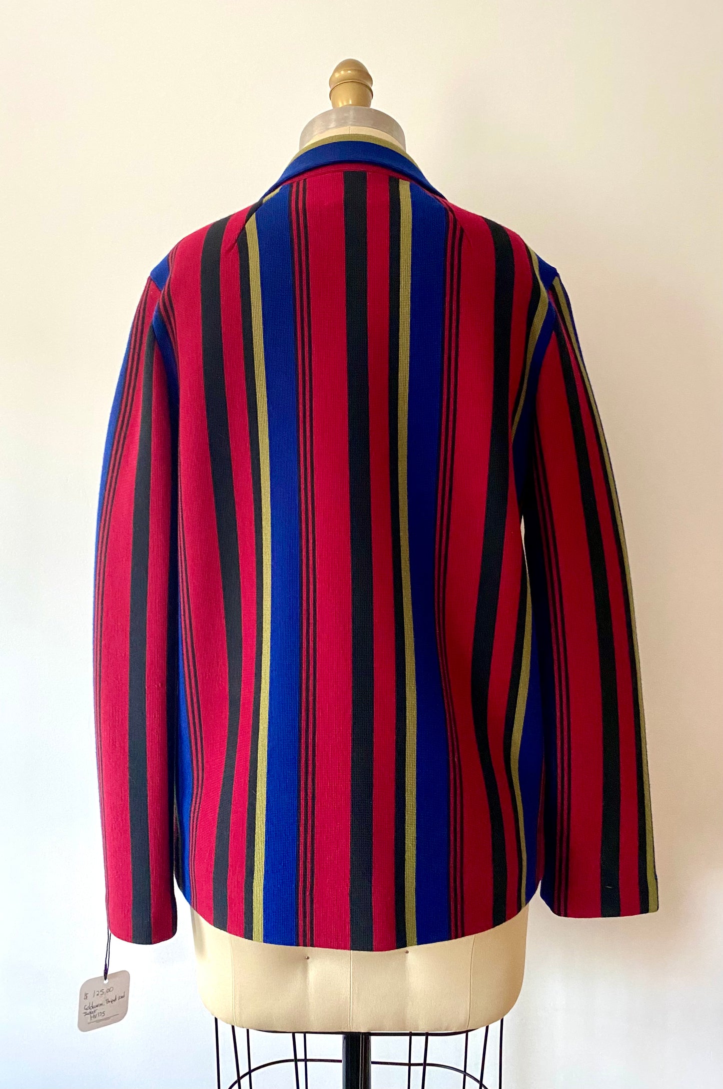 GOLDWORM, 1970s STRIPED LS BLAZER