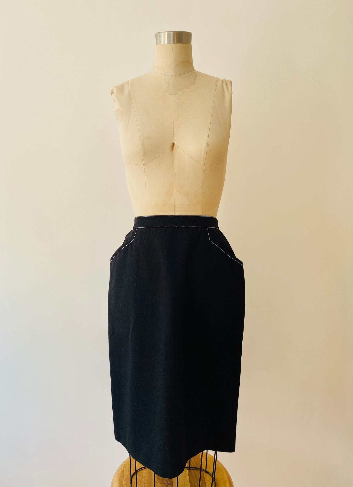 CHRISTIAN LACROIX, 1980s BLACK SKIRT