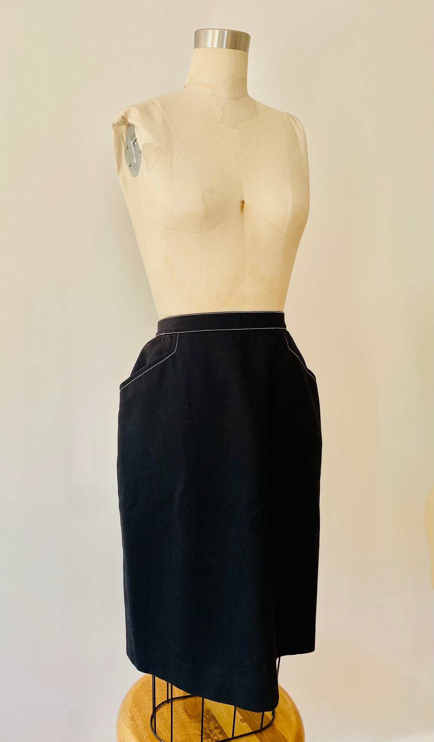 CHRISTIAN LACROIX, 1980s BLACK SKIRT