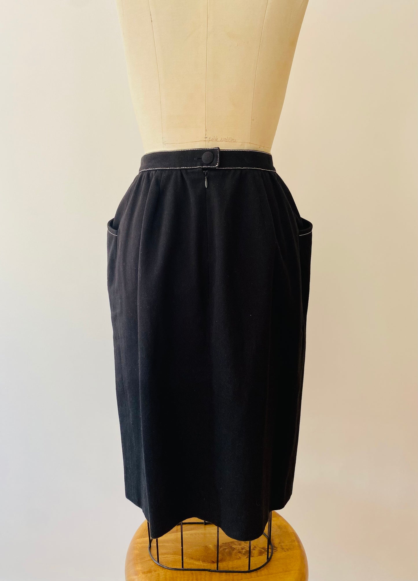 CHRISTIAN LACROIX, 1980s BLACK SKIRT