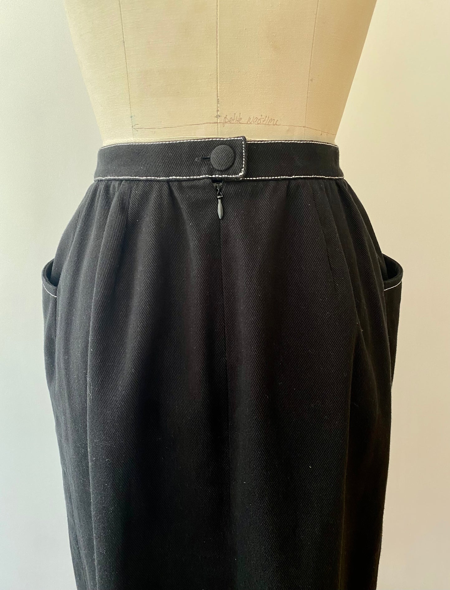 CHRISTIAN LACROIX, 1980s BLACK SKIRT