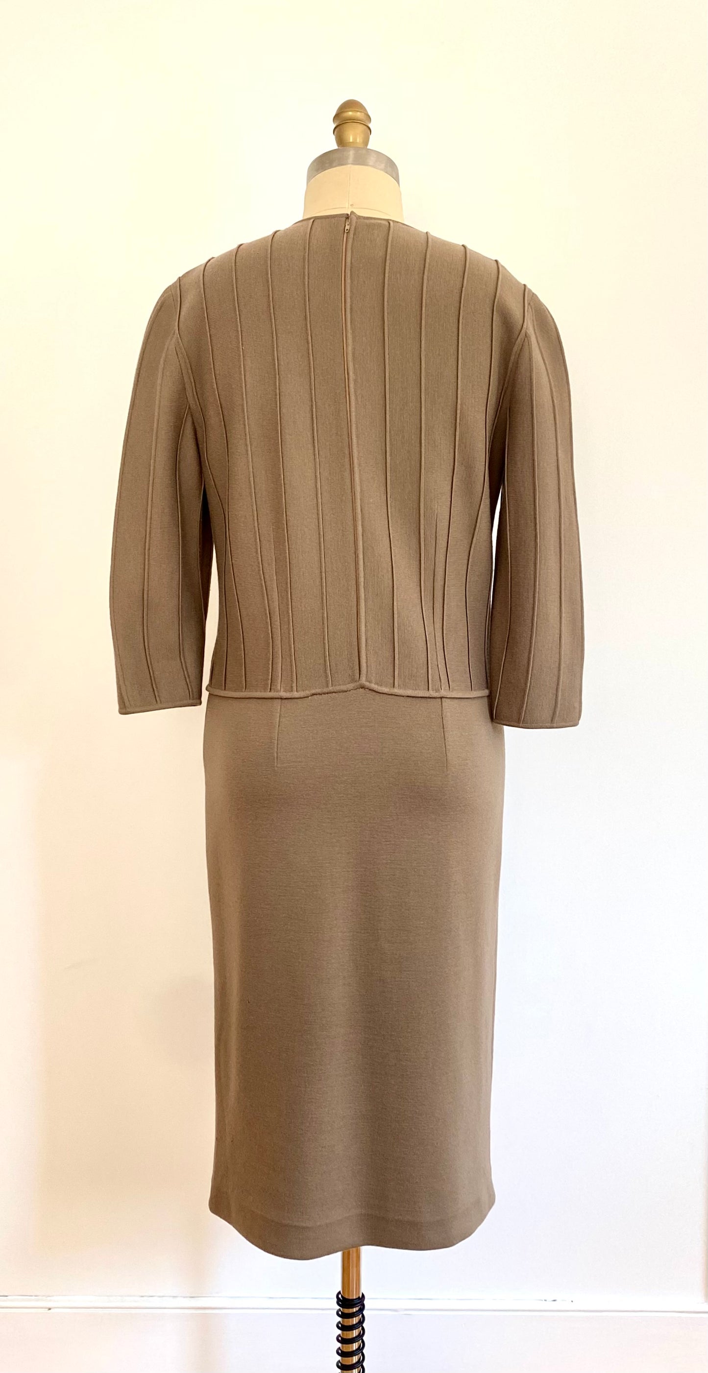 GINO PAOLI, 1950s MID-SLEEVE WOOL SWEATER DRESS